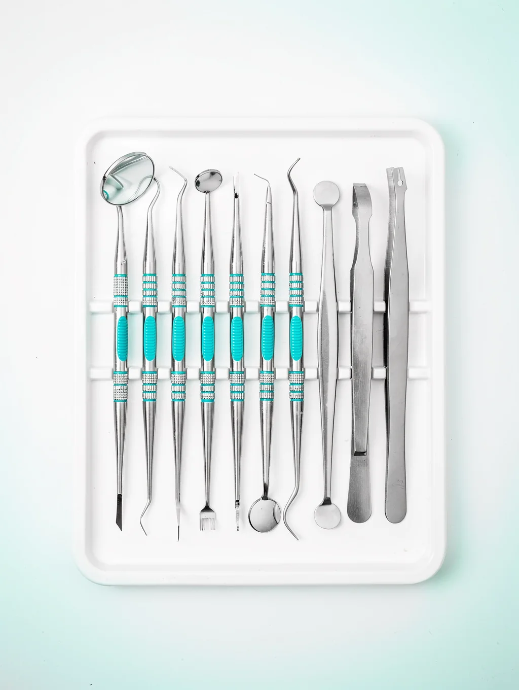 Close-up of surgical instruments used in gynecological procedures
